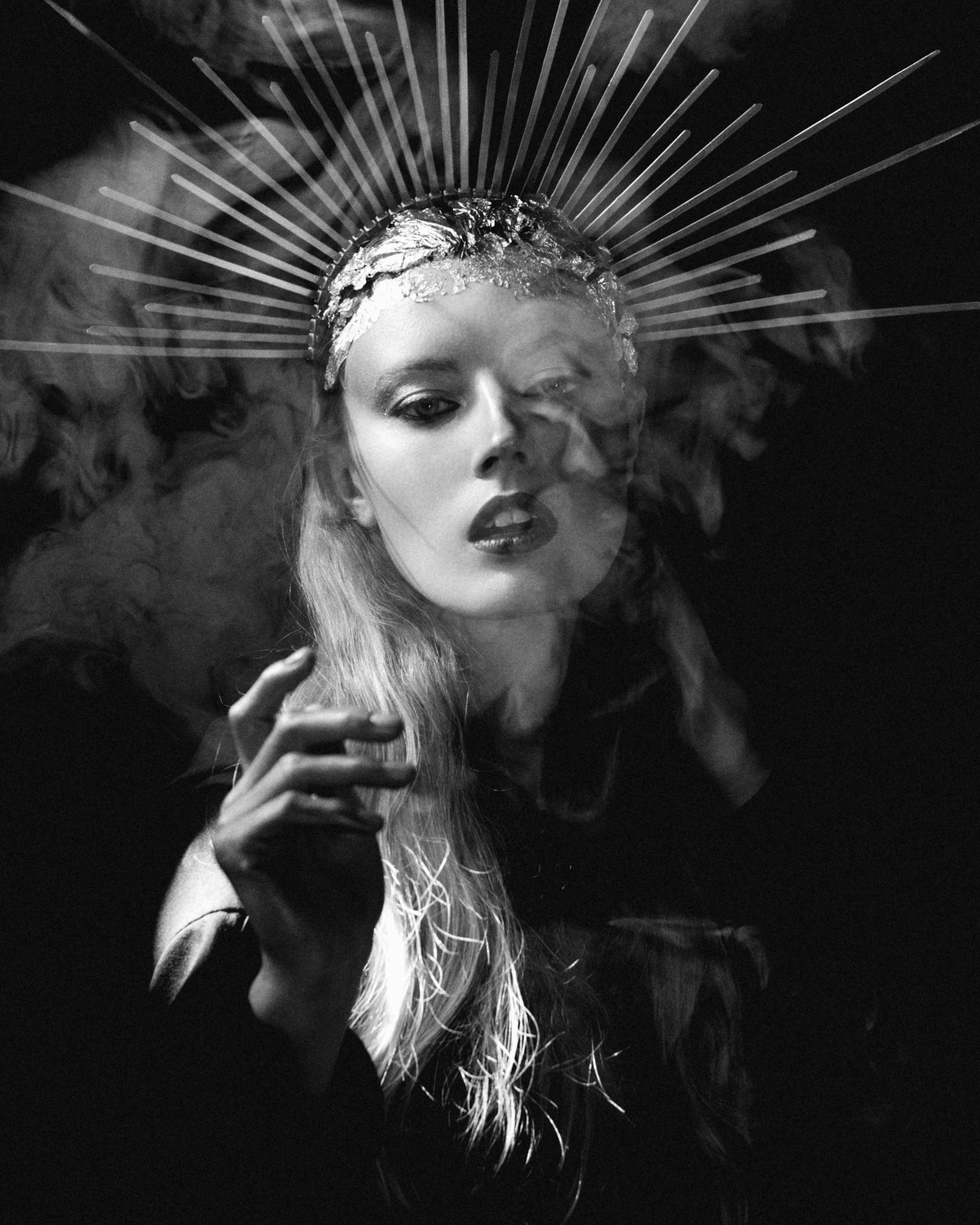 a woman holding an umbrella