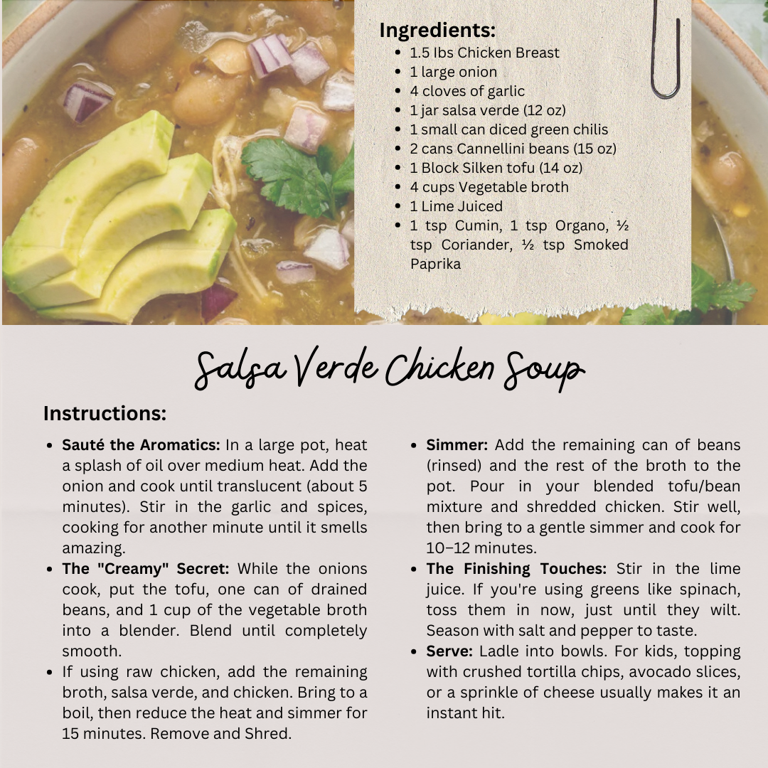 Salsa Verde Chicken Soup - The Clever Confidante
